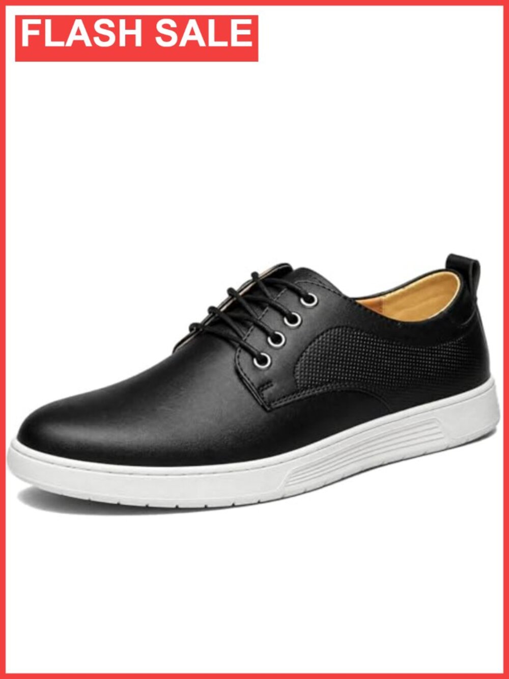 Men's Dress Sneakers Faux Leather Lace-Up Oxfords Business Casual Shoes
